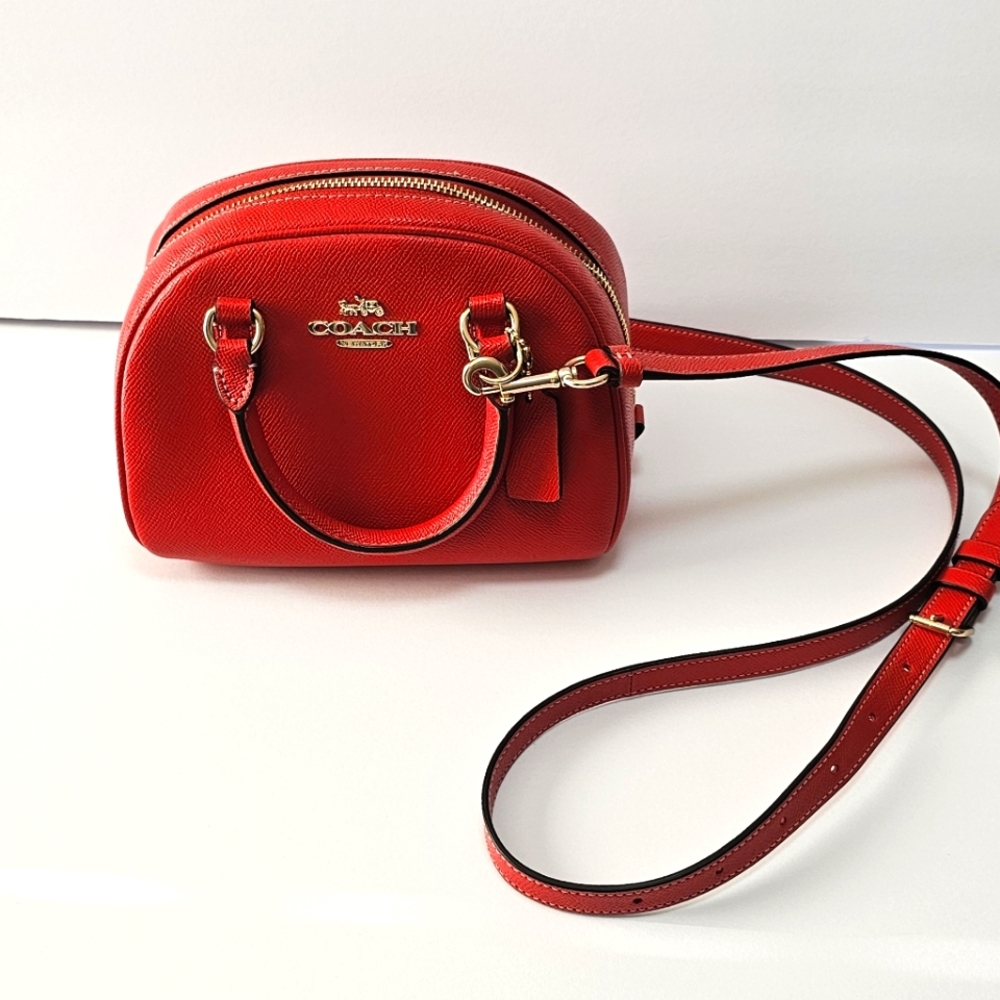 Coach Red Crossbody Dome Satchel